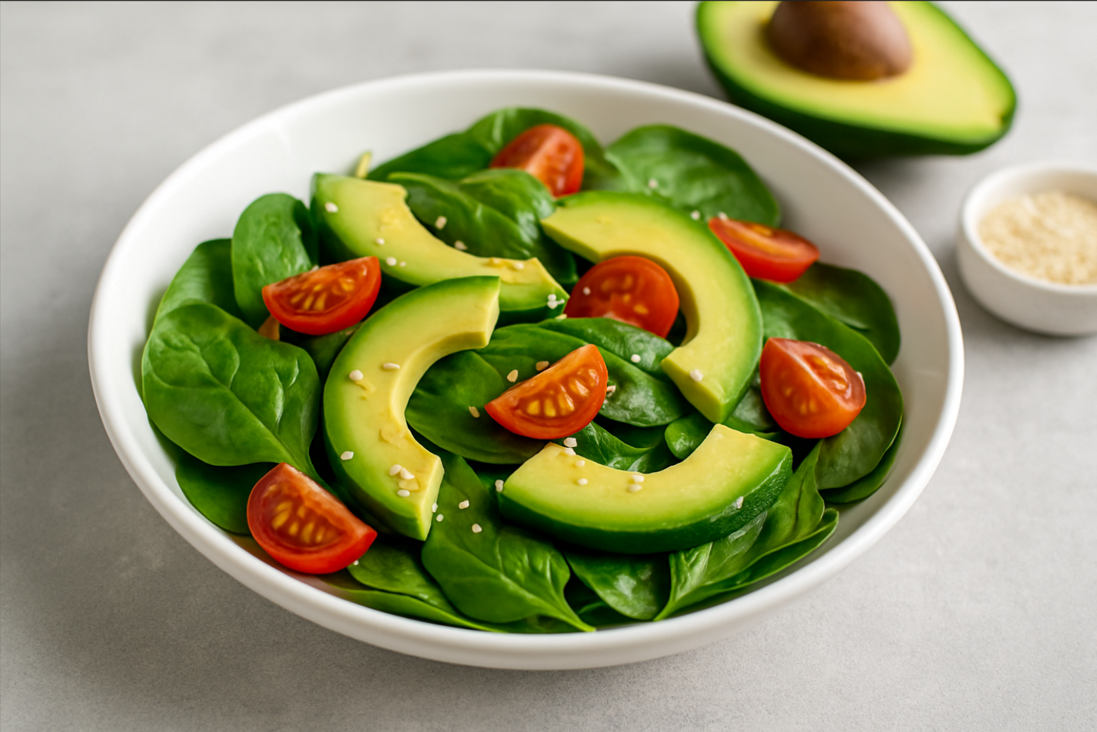 Insalata di Spinaci e Avocado